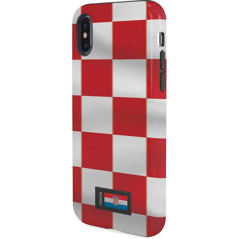 Croatia Soccer Flag iPhone X Pro Case